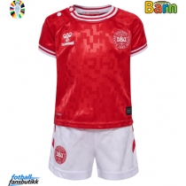 Danmark Hjemmedraktsett Barn EM 2024 Kortermet (+ Korte bukser)